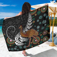 New Zealand Fern and Australia Emu Sarong Aboriginal Mix Maori Pattern