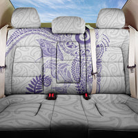 Aotearoa Maori Sea Animals Tribal Back Car Seat Cover Manta Ray and Shark Moko Pattern Purple Color