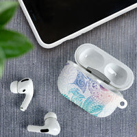 Aotearoa Maori Sea Animals Tribal AirPods Case Manta Ray and Shark Moko Pattern Sweet Pastel