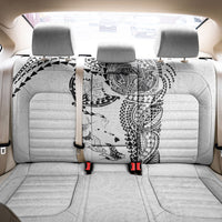 Hawaiian Manta Ray Tribal Back Car Seat Cover Polynesian Art Motifs White Color