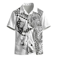 Hawaiian Manta Ray Tribal Kid Hawaiian Shirt Polynesian Art Motifs White Color LT03 - Polynesian Pride