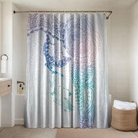 Hawaiian Manta Ray Tribal Bathroom Set Polynesian Art Motifs Sweet Pastel