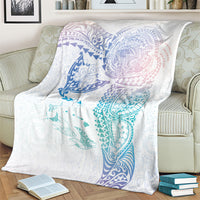 Hawaiian Manta Ray Tribal Blanket Polynesian Art Motifs Sweet Pastel