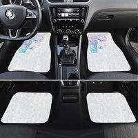 Hawaiian Manta Ray Tribal Car Mats Polynesian Art Motifs Sweet Pastel