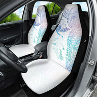 Hawaiian Manta Ray Tribal Car Seat Cover Polynesian Art Motifs Sweet Pastel