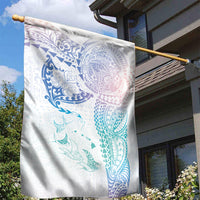 Hawaiian Manta Ray Tribal Garden Flag Polynesian Art Motifs Sweet Pastel