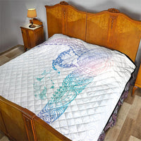 Hawaiian Manta Ray Tribal Quilt Polynesian Art Motifs Sweet Pastel