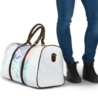 Hawaiian Manta Ray Tribal Travel Bag Polynesian Art Motifs Sweet Pastel