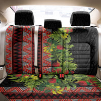 Maori Tukutuku Back Car Seat Cover with Ferns Pohutukawa and Kowhai Tribal Moko Patterns