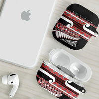 New Zealand Christmas AirPods Case Funny Santa Claus Haka Dance with Tukutuku