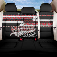 New Zealand Christmas Back Car Seat Cover Funny Santa Claus Haka Dance with Tukutuku