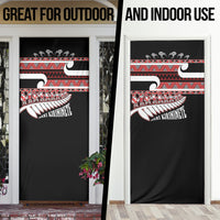 New Zealand Christmas Door Cover Funny Santa Claus Haka Dance with Tukutuku