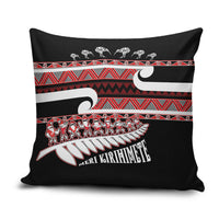 New Zealand Christmas Pillow Cover Funny Santa Claus Haka Dance with Tukutuku