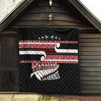 New Zealand Christmas Quilt Funny Santa Claus Haka Dance with Tukutuku