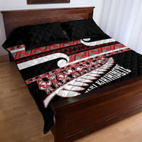 New Zealand Christmas Quilt Bed Set Funny Santa Claus Haka Dance with Tukutuku