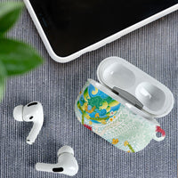 Japanese and Hawaiian Culture Fusion AirPods Case Irezumi with Turtles and Lei Kakau Pattern Fresh Vibe