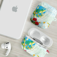 Japanese and Hawaiian Culture Fusion AirPods Case Irezumi with Turtles and Lei Kakau Pattern Fresh Vibe