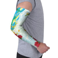 Japanese and Hawaiian Culture Fusion Arm Sleeves Irezumi with Turtles and Lei Kakau Pattern Fresh Vibe
