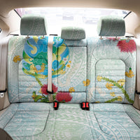 Japanese and Hawaiian Culture Fusion Back Car Seat Cover Irezumi with Turtles and Lei Kakau Pattern Fresh Vibe