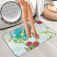 Japanese and Hawaiian Culture Fusion Bathroom Set Irezumi with Turtles and Lei Kakau Pattern Fresh Vibe