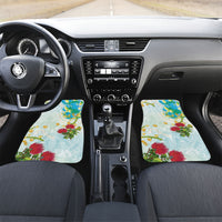 Japanese and Hawaiian Culture Fusion Car Mats Irezumi with Turtles and Lei Kakau Pattern Fresh Vibe