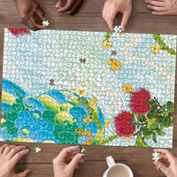 Japanese and Hawaiian Culture Fusion Puzzle Irezumi with Turtles and Lei Kakau Pattern Fresh Vibe