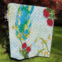 Japanese and Hawaiian Culture Fusion Quilt Irezumi with Turtles and Lei Kakau Pattern Fresh Vibe