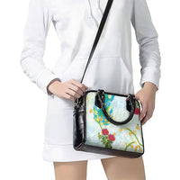 Japanese and Hawaiian Culture Fusion Shoulder Handbag Irezumi with Turtles and Lei Kakau Pattern Fresh Vibe