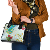 Japanese and Hawaiian Culture Fusion Shoulder Handbag Irezumi with Turtles and Lei Kakau Pattern Fresh Vibe