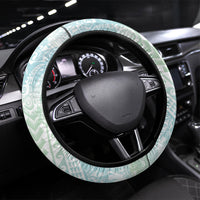 Japanese and Hawaiian Culture Fusion Steering Wheel Cover Irezumi with Turtles and Lei Kakau Pattern Fresh Vibe