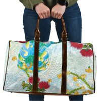 Japanese and Hawaiian Culture Fusion Travel Bag Irezumi with Turtles and Lei Kakau Pattern Fresh Vibe