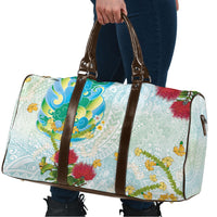 Japanese and Hawaiian Culture Fusion Travel Bag Irezumi with Turtles and Lei Kakau Pattern Fresh Vibe