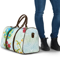 Japanese and Hawaiian Culture Fusion Travel Bag Irezumi with Turtles and Lei Kakau Pattern Fresh Vibe