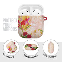 Japanese and Hawaiian Culture Fusion AirPods Case Irezumi with Turtles and Lei Kakau Pattern Sunset Vibe