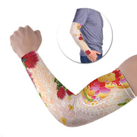 Japanese and Hawaiian Culture Fusion Arm Sleeves Irezumi with Turtles and Lei Kakau Pattern Sunset Vibe