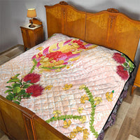 Japanese and Hawaiian Culture Fusion Quilt Irezumi with Turtles and Lei Kakau Pattern Sunset Vibe