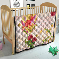 Japanese and Hawaiian Culture Fusion Quilt Irezumi with Turtles and Lei Kakau Pattern Sunset Vibe