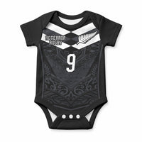 Aotearoa Rugby Custom Baby Onesie Maori Tribal Motifs Stripes-Sporty Style