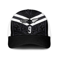 Custom Aotearoa Rugby Baseball Net Cap Maori Tribal Motifs Stripes-Sporty Style