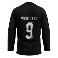 Aotearoa Rugby Custom Hockey Jersey Maori Tribal Motifs Stripes-Sporty Style