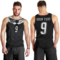 Aotearoa Rugby Custom Men Tank Top Maori Tribal Motifs Stripes-Sporty Style