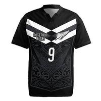 Aotearoa Rugby Custom Rugby Jersey Maori Tribal Motifs Stripes-Sporty Style