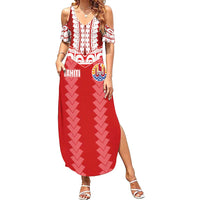 Custom Tahiti Football Polynesian Pattern Family Matching Summer Maxi Dress and Hawaiian Shirt