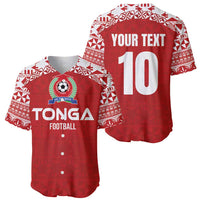 Custom Tonga Football Ngatu Tribal Tattoo Baseball Jersey LT03 - Polynesian Pride