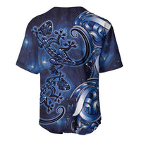 New Zealand Gecko Maori Art Tattoo Baseball Jersey Matariki Mode LT03 - Polynesian Pride