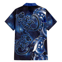 New Zealand Gecko Maori Art Tattoo Family Matching Mermaid Dress and Hawaiian Shirt Matariki Mode