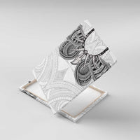 Samoan Traditional Art Tattoos Canvas Wall Art Tatau Tribal Motifs with Ula Nifo White - Polynesian Pride