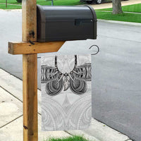 Samoan Traditional Art Tattoos Garden Flag Tatau Tribal Motifs with Ula Nifo White - Polynesian Pride