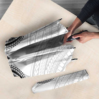 Samoan Traditional Art Tattoos Umbrella Tatau Tribal Motifs with Ula Nifo White - Polynesian Pride