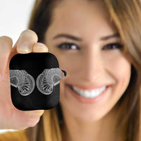 Samoan Traditional Art Tattoos AirPods Case Tatau Roman Reigns Black Color - Polynesian Pride